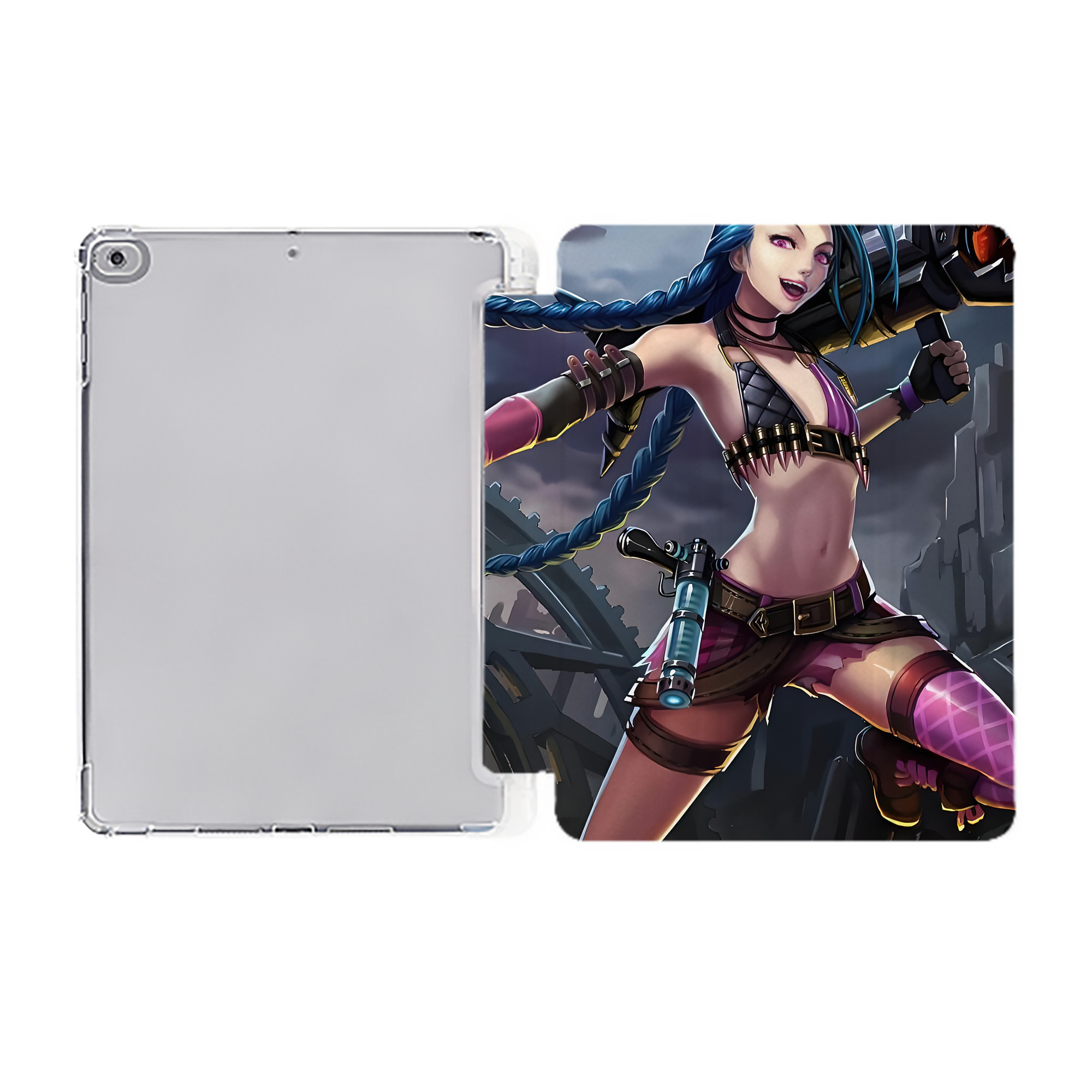 （画像用） リーグ・オブ・レジェンド League of Legends LOL IPad ケース ペン収納付き 三つ折りスタンド PUレザー×シリコン 対応機種9.5/10.5/10.9インチ